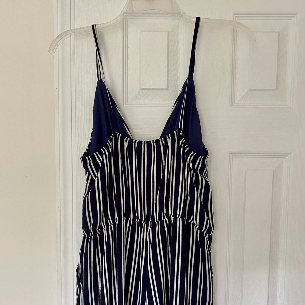 Love...ady Striped Surplice Neck Jumpsuit - Picture 4 of 6